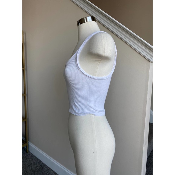 Out From Under by Urban Outfitters white ribbed bra top, size XS/S - Picture 3 of 7